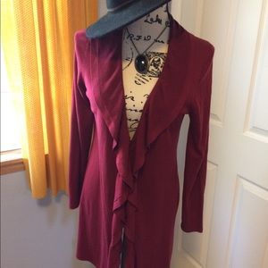 Silk & Cashmere Elie Tahari sweater, merlot color